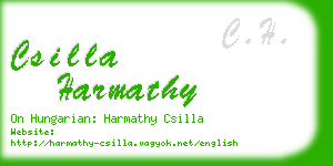 csilla harmathy business card